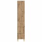 vidaXL Σέτ Ντουλαπιών 2 τμχ. 33 x 34,5 x 90 εκ Επεξεργασμένο Ξύλο