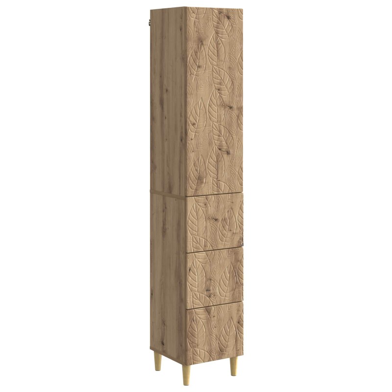 vidaXL Σέτ Ντουλαπιών 2 τμχ. 33 x 34,5 x 90 εκ Επεξεργασμένο Ξύλο