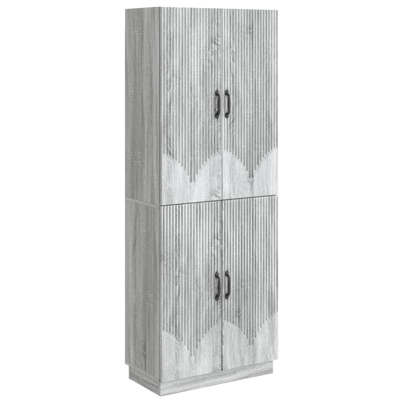 vidaXL Σέτ Ντουλαπιών 2 τμχ. Γκρι Sonoma Επεξεργασμένο Ξύλο