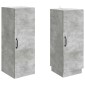 vidaXL Σέτ Ντουλαπιών 2 τμχ. Γκρι Σκυροδέματος Επεξεργασμένο Ξύλο