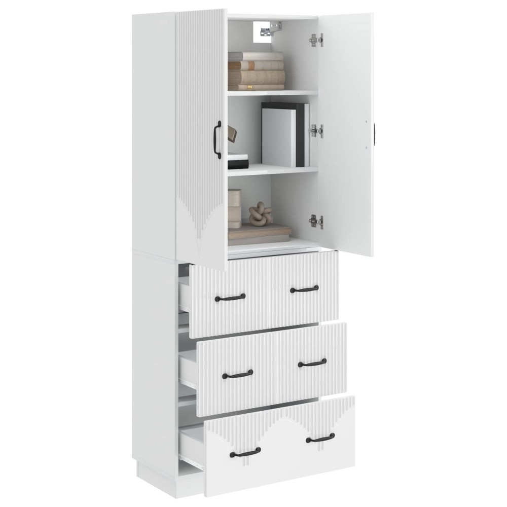 vidaXL Σέτ Ντουλαπιών 2 τμχ. 66 x 34,5 x 87 εκ. Επεξεργασμένο Ξύλο