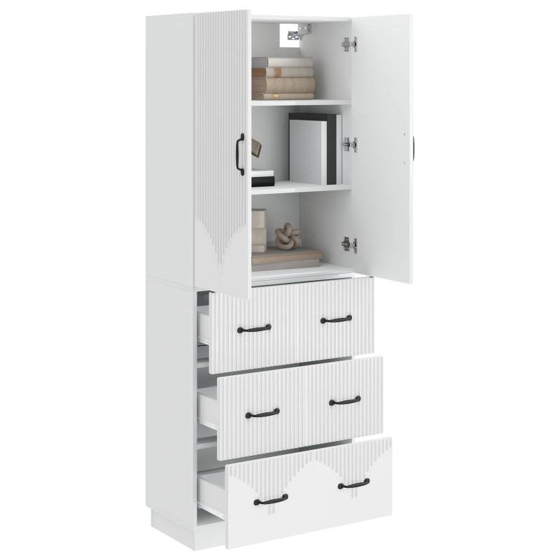 vidaXL Σέτ Ντουλαπιών 2 τμχ. 66 x 34,5 x 87 εκ. Επεξεργασμένο Ξύλο