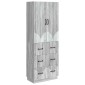 vidaXL Σέτ Ντουλαπιών 2 τμχ. 66 x 34,5 x 87 εκ. Επεξεργασμένο Ξύλο