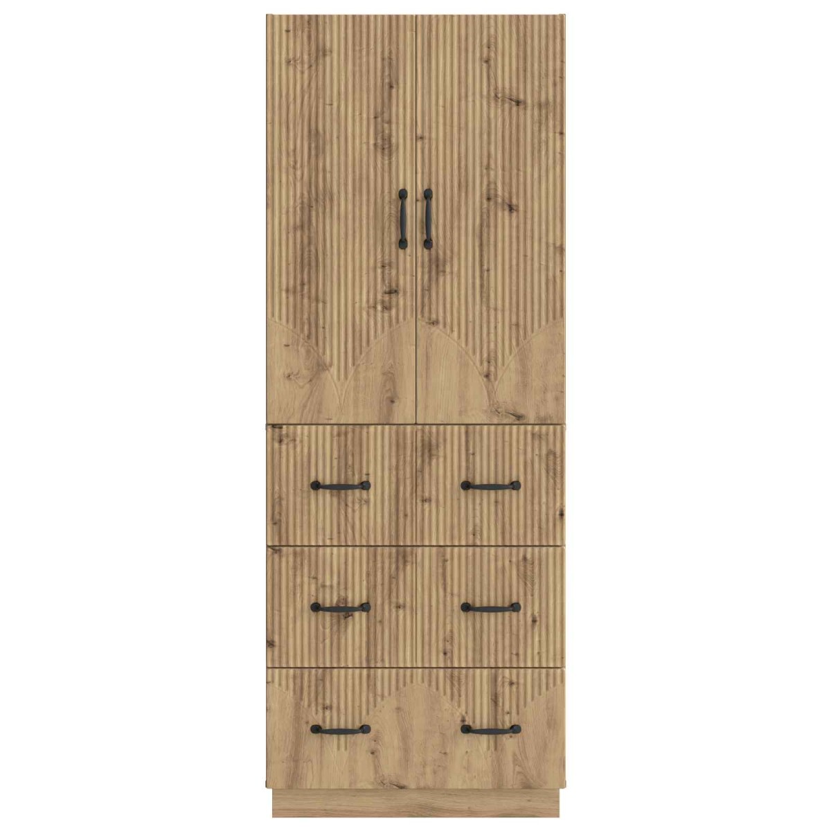 vidaXL Σέτ Ντουλαπιών 2 τμχ. 66 x 34,5 x 87 εκ. Επεξεργασμένο Ξύλο