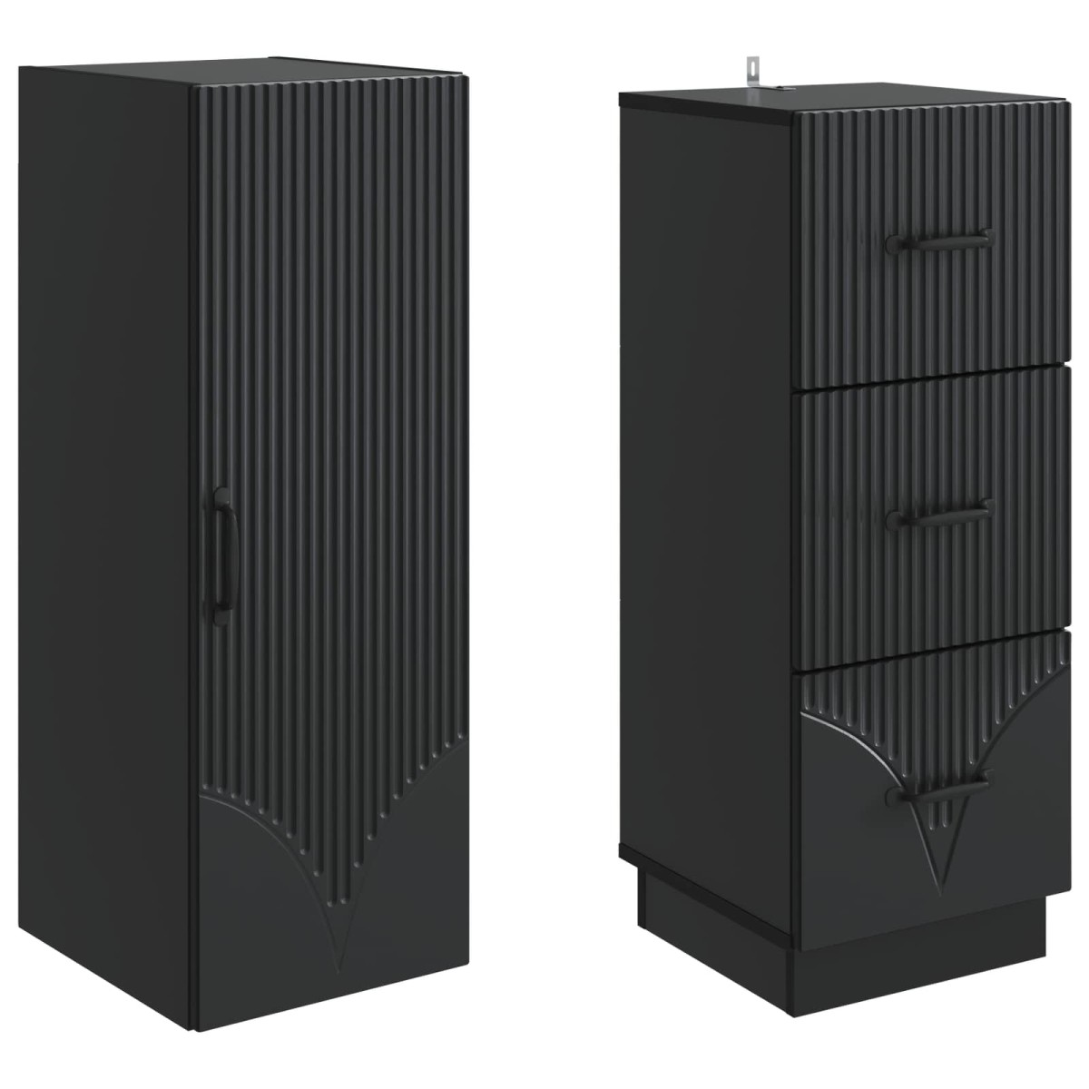 vidaXL Σέτ Ντουλαπιών 2 τμχ. 33 x 34,5 x 87 εκ. Επεξεργασμένο Ξύλο