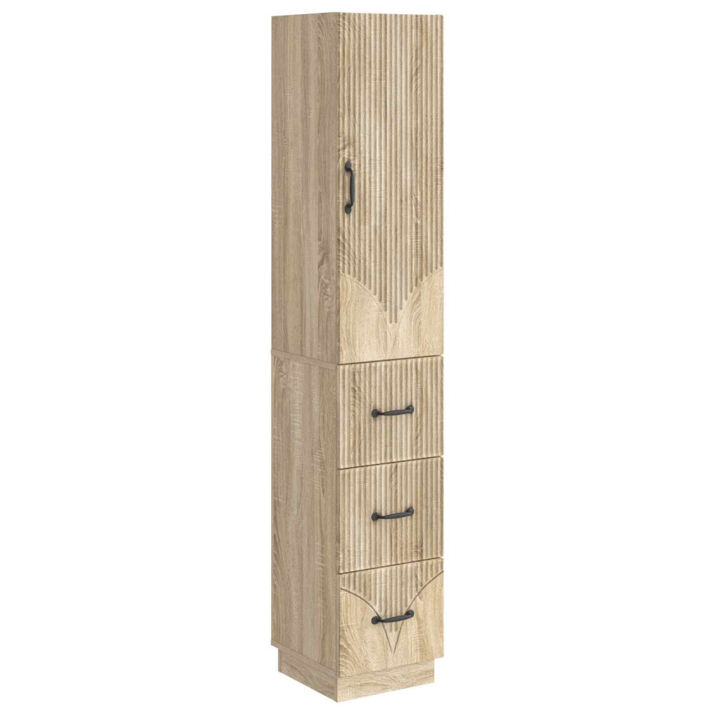 vidaXL Σέτ Ντουλαπιών 2 τμχ. 33 x 34,5 x 87 εκ. Επεξεργασμένο Ξύλο