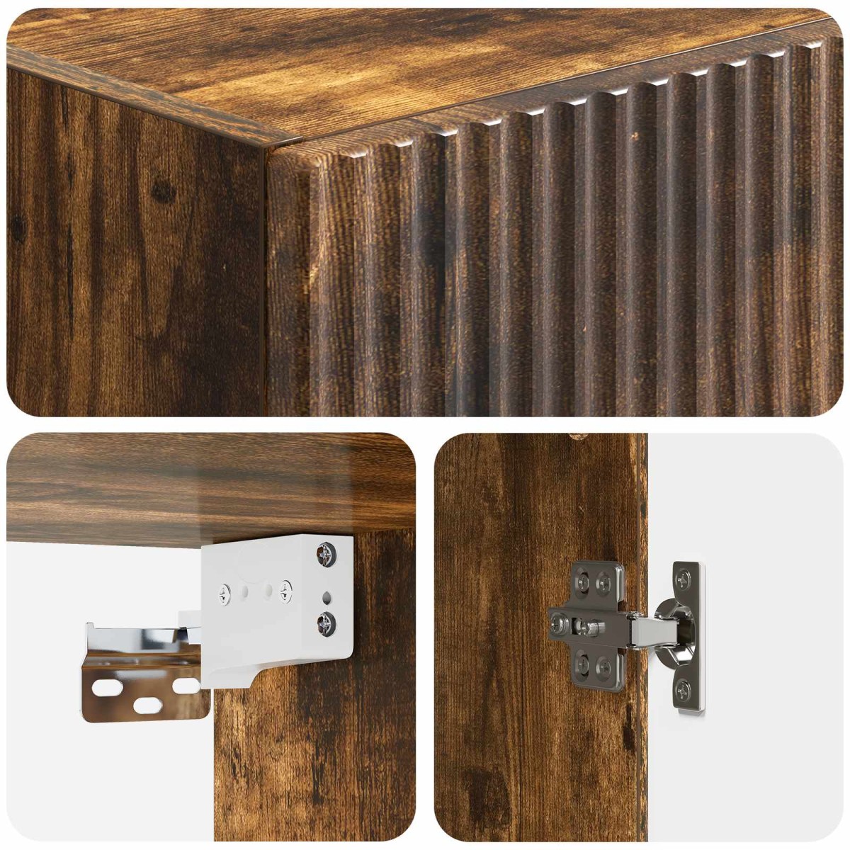 vidaXL Σέτ Ντουλαπιών 2 τμχ. 33 x 34,5 x 87 εκ. Επεξεργασμένο Ξύλο
