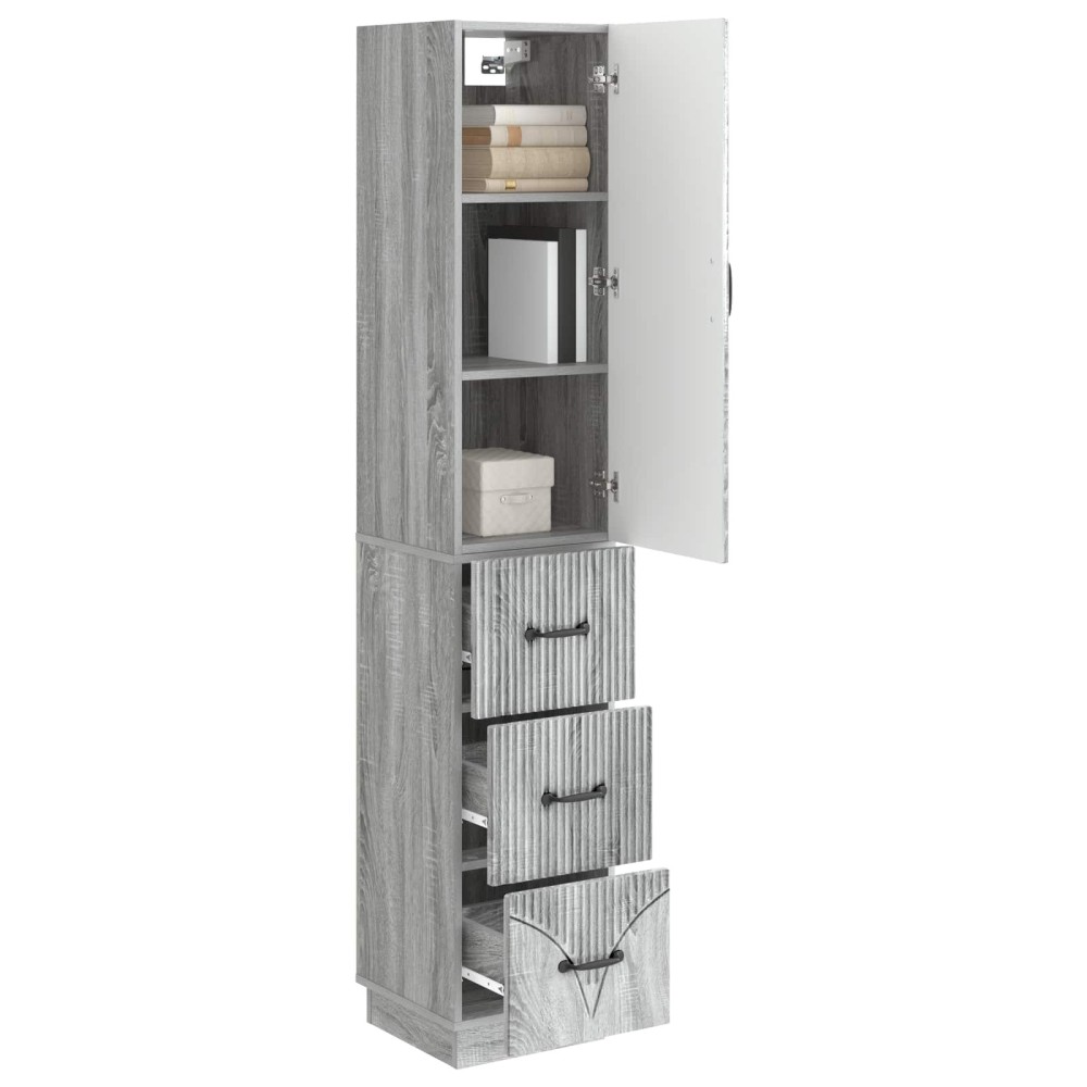 vidaXL Σέτ Ντουλαπιών 2 τμχ. 33 x 34,5 x 87 εκ. Επεξεργασμένο Ξύλο