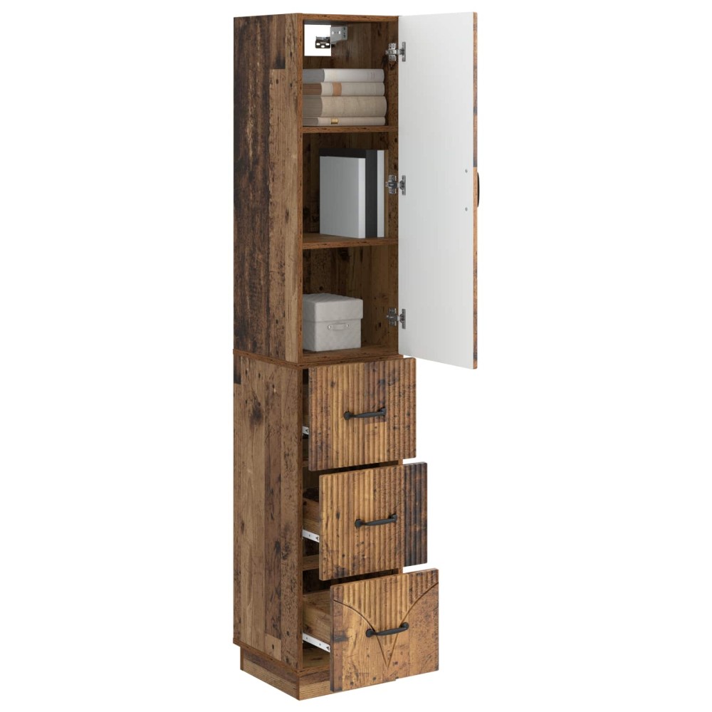 vidaXL Σέτ Ντουλαπιών 2 τμχ. 33 x 34,5 x 87 εκ. Επεξεργασμένο Ξύλο