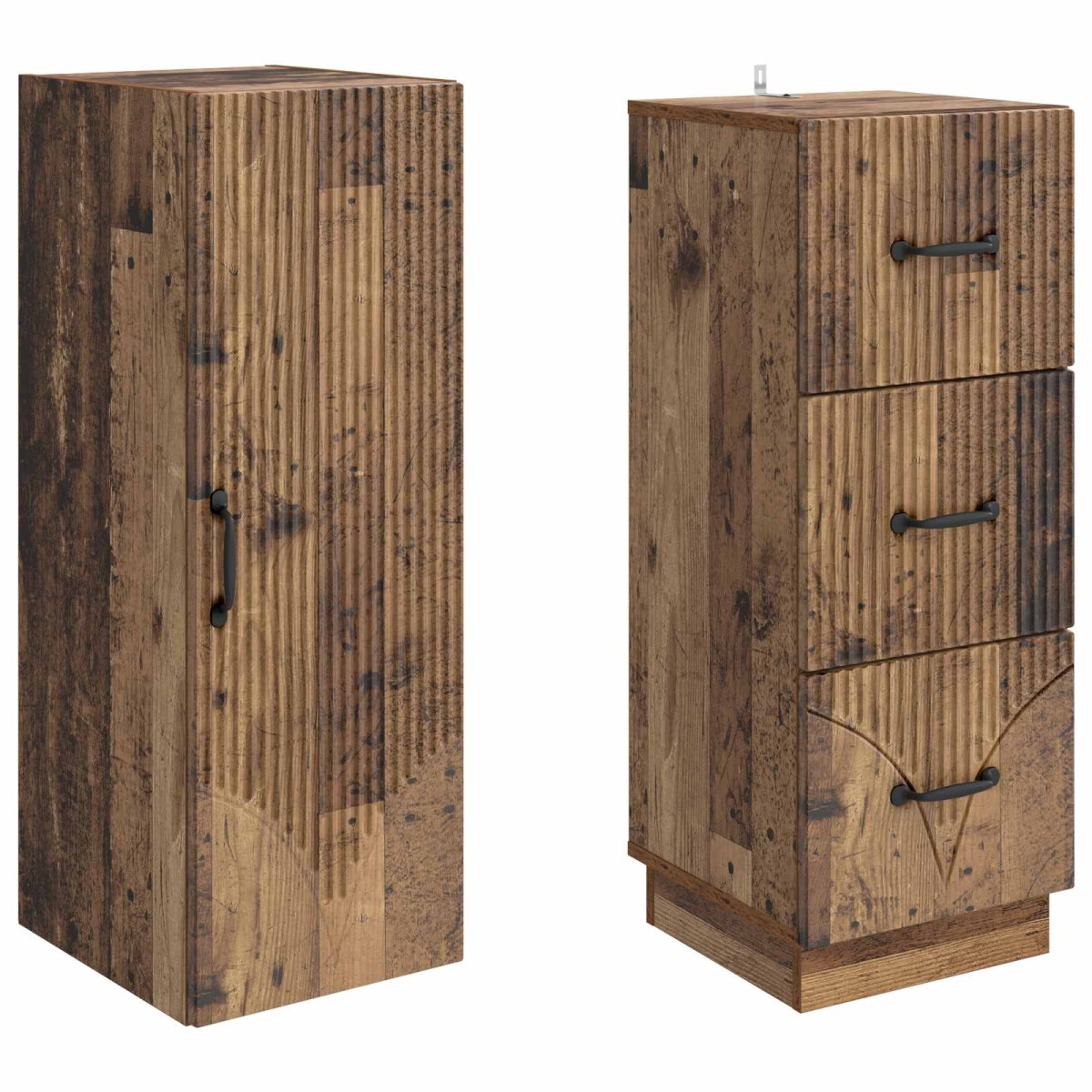 vidaXL Σέτ Ντουλαπιών 2 τμχ. 33 x 34,5 x 87 εκ. Επεξεργασμένο Ξύλο