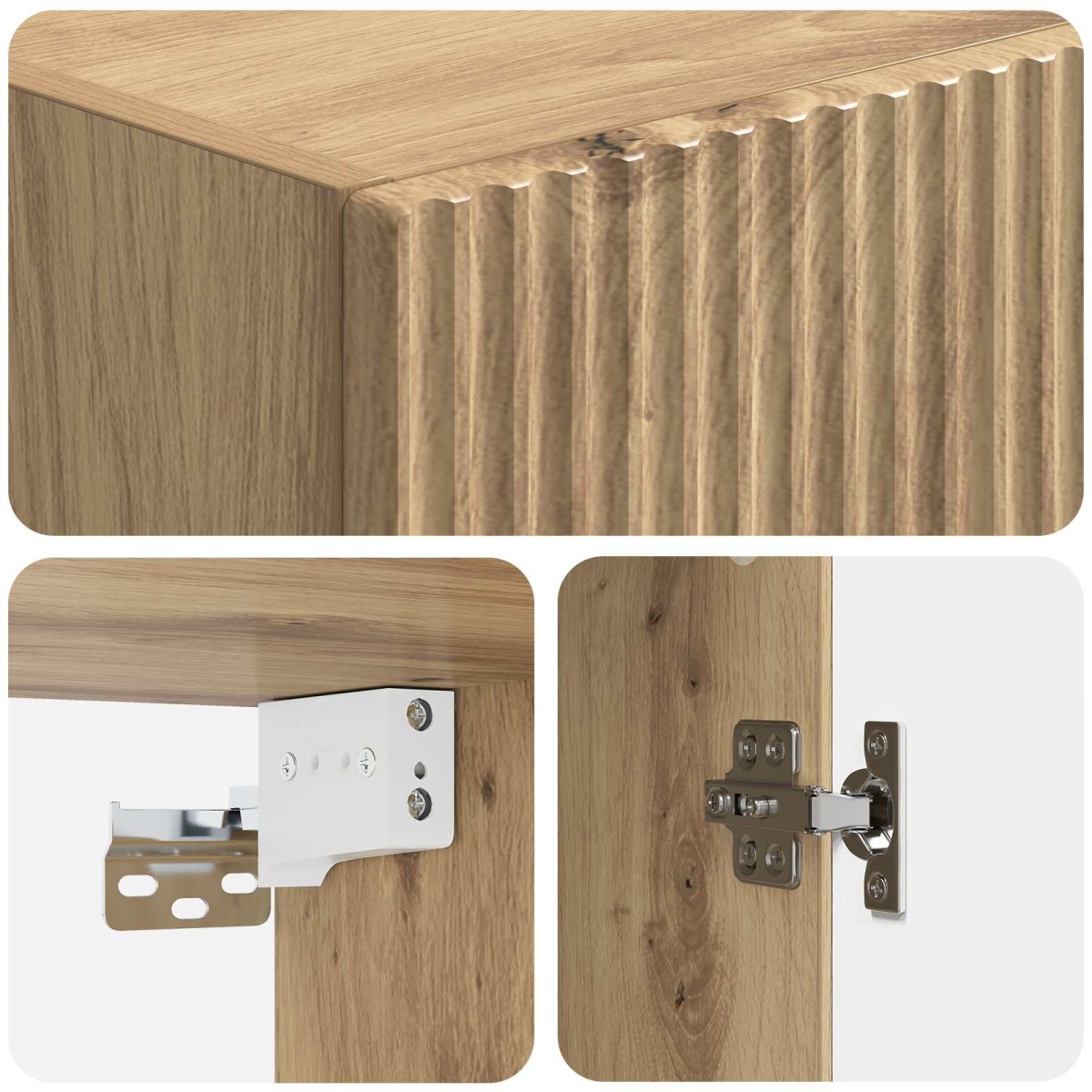vidaXL Σέτ Ντουλαπιών 2 τμχ. 33 x 34,5 x 87 εκ. Επεξεργασμένο Ξύλο