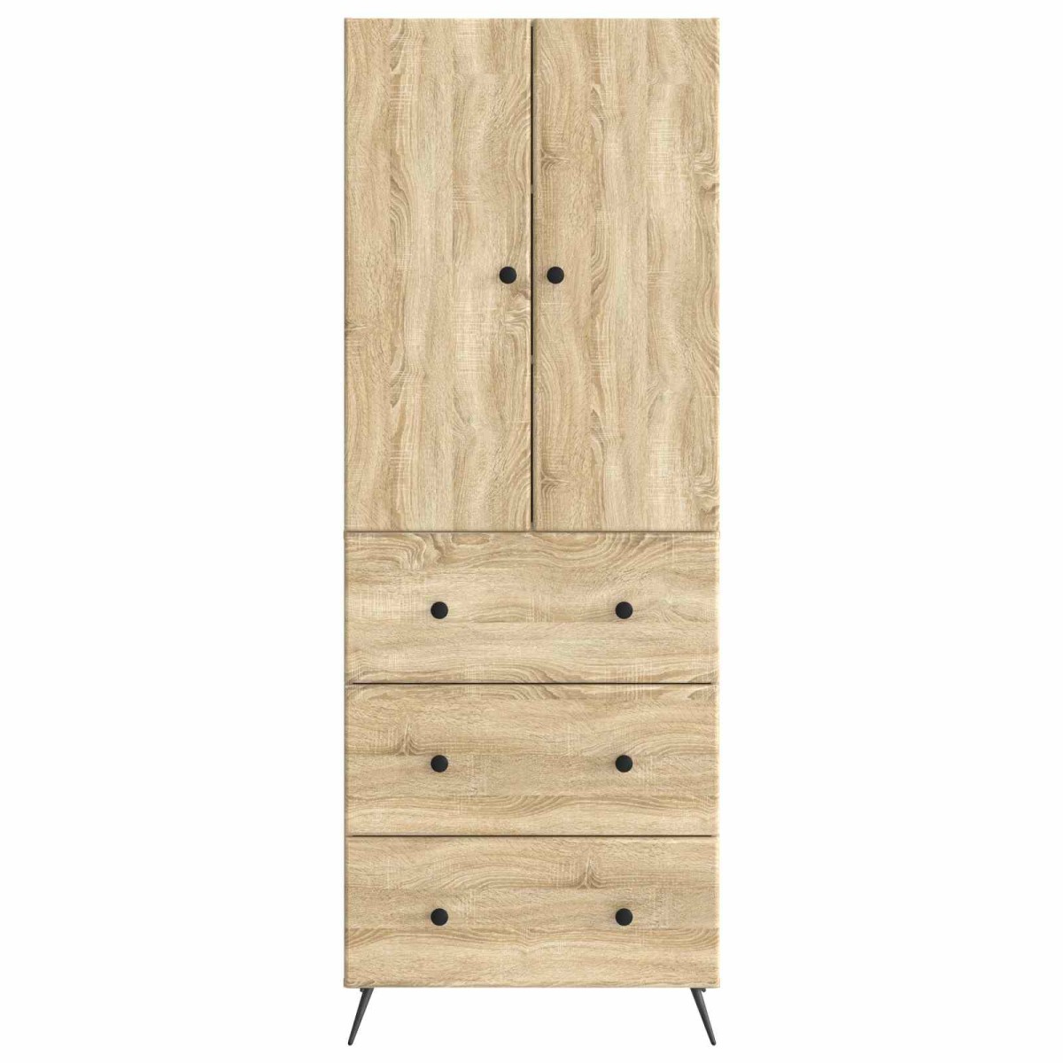 vidaXL Σέτ Ντουλαπιών 2 τμχ. 66 x 34,5 x 90 εκ Επεξεργασμένο Ξύλο