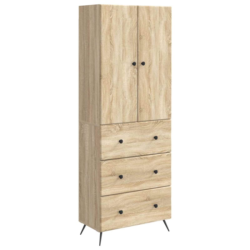 vidaXL Σέτ Ντουλαπιών 2 τμχ. 66 x 34,5 x 90 εκ Επεξεργασμένο Ξύλο