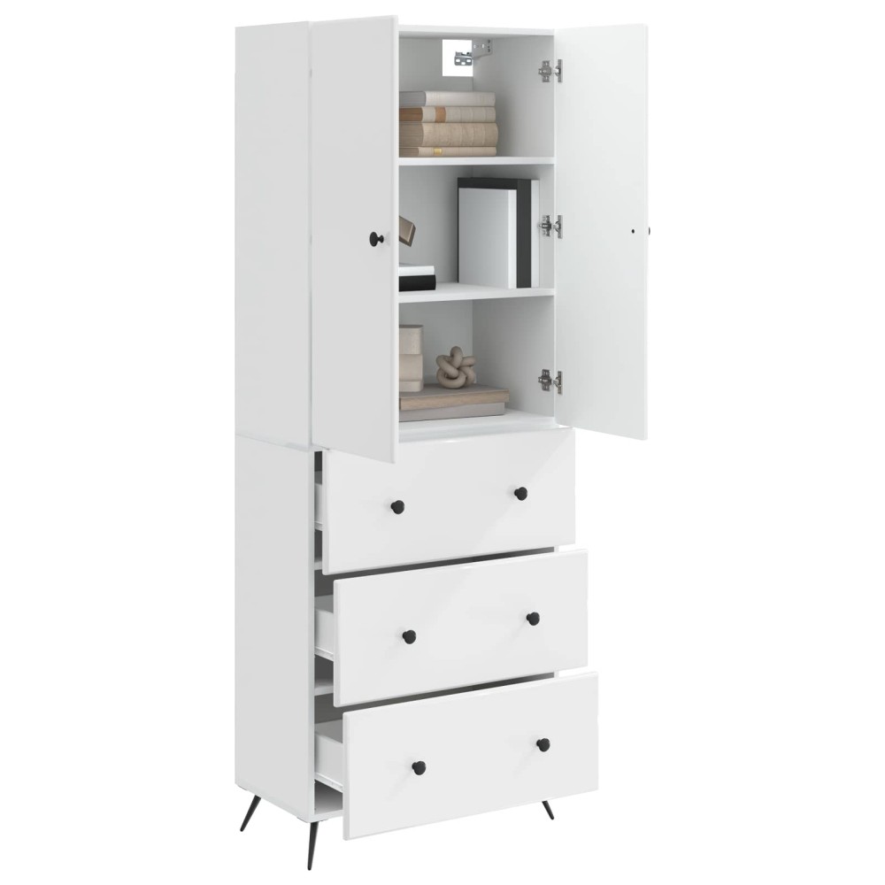 vidaXL Σέτ Ντουλαπιών 2 τμχ. 66 x 34,5 x 90 εκ Επεξεργασμένο Ξύλο