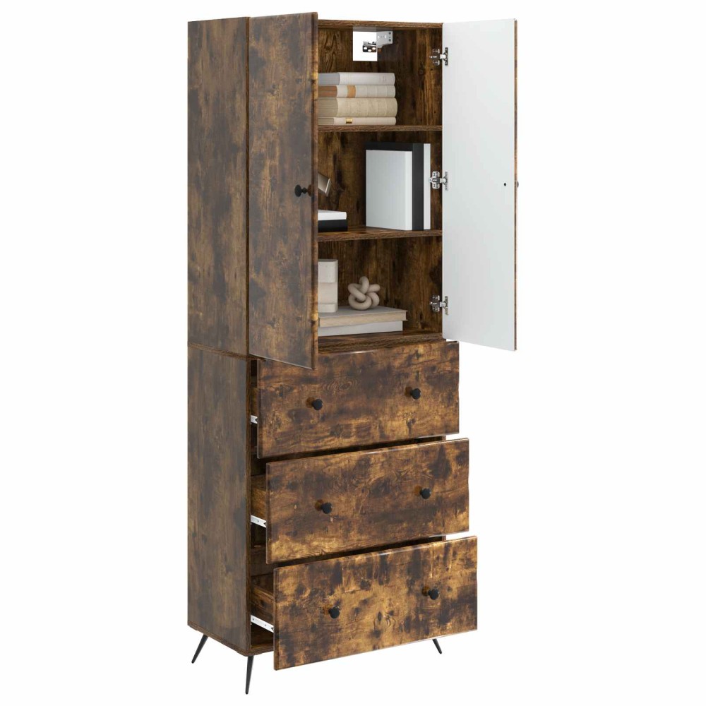 vidaXL Σέτ Ντουλαπιών 2 τμχ. 66 x 34,5 x 90 εκ Επεξεργασμένο Ξύλο