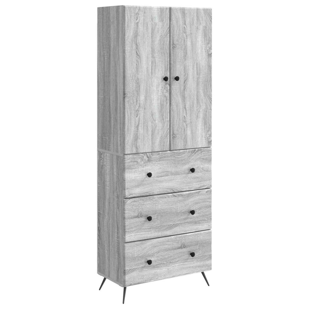 vidaXL Σέτ Ντουλαπιών 2 τμχ. 66 x 34,5 x 90 εκ Επεξεργασμένο Ξύλο