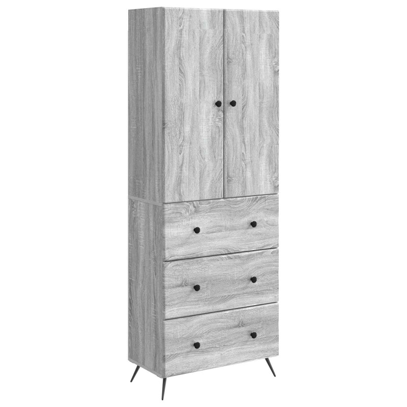 vidaXL Σέτ Ντουλαπιών 2 τμχ. 66 x 34,5 x 90 εκ Επεξεργασμένο Ξύλο