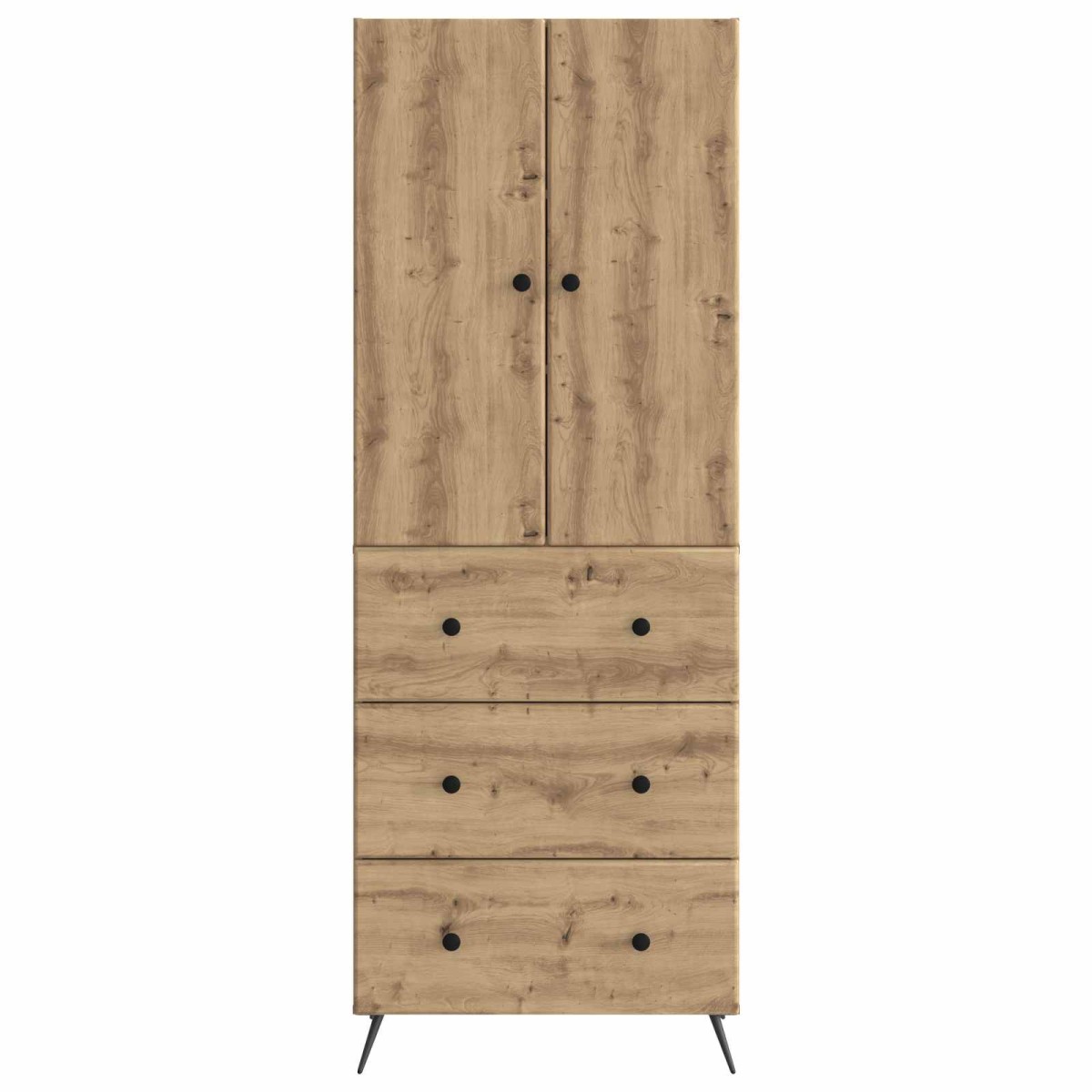 vidaXL Σέτ Ντουλαπιών 2 τμχ. 66 x 34,5 x 90 εκ Επεξεργασμένο Ξύλο