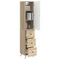 vidaXL Σέτ Ντουλαπιών 2 τμχ. 34,5 x 34,5 x 90 εκ. Επεξεργασμένο Ξύλο