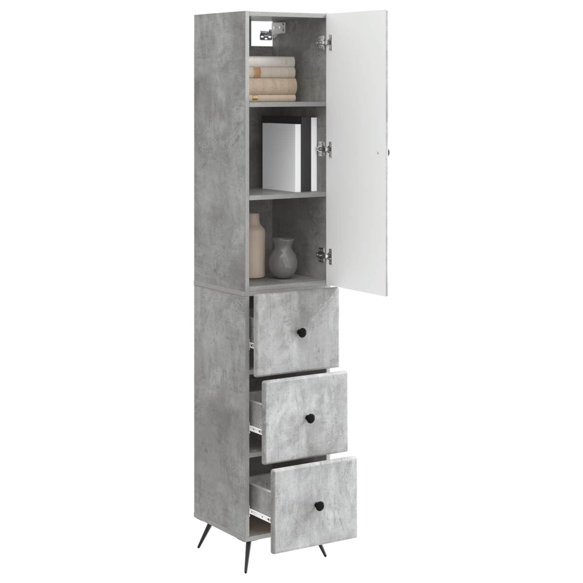 vidaXL Σέτ Ντουλαπιών 2 τμχ. 34,5 x 34,5 x 90 εκ. Επεξεργασμένο Ξύλο