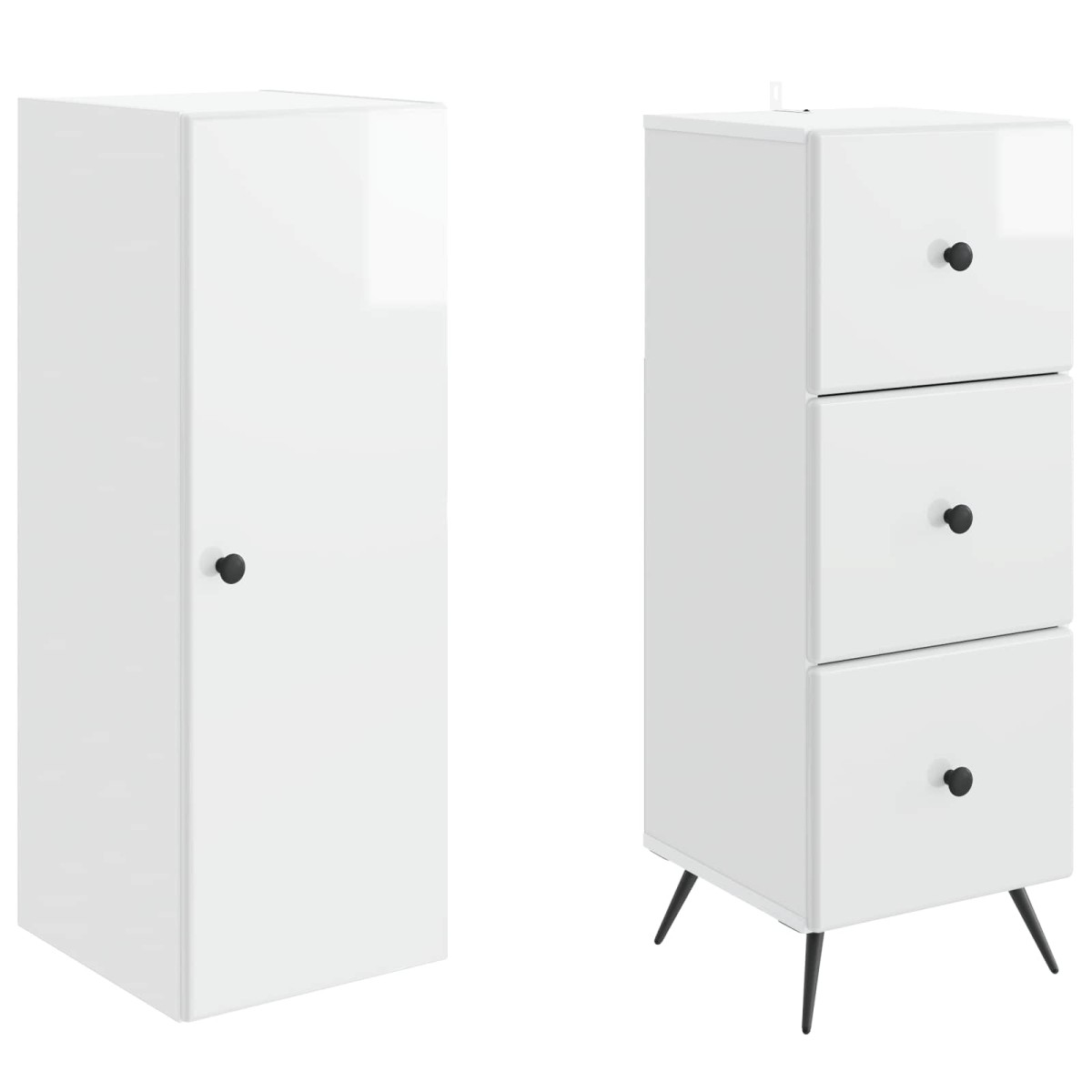 vidaXL Σέτ Ντουλαπιών 2 τμχ. 34,5 x 34,5 x 90 εκ. Επεξεργασμένο Ξύλο