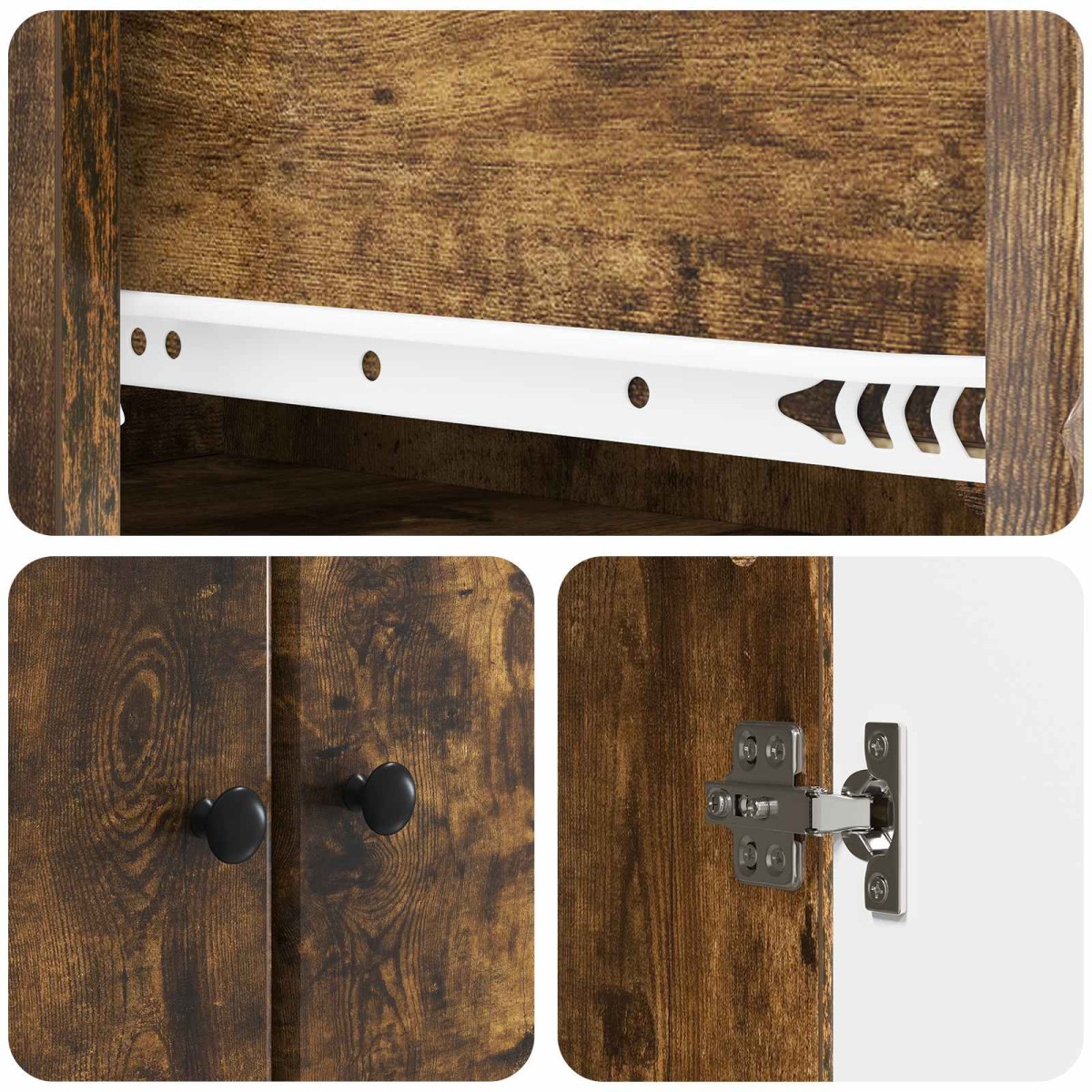 vidaXL Σέτ Ντουλαπιών 2 τμχ. 34,5 x 34,5 x 90 εκ. Επεξεργασμένο Ξύλο