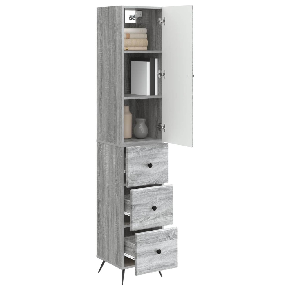 vidaXL Σέτ Ντουλαπιών 2 τμχ. 34,5 x 34,5 x 90 εκ. Επεξεργασμένο Ξύλο