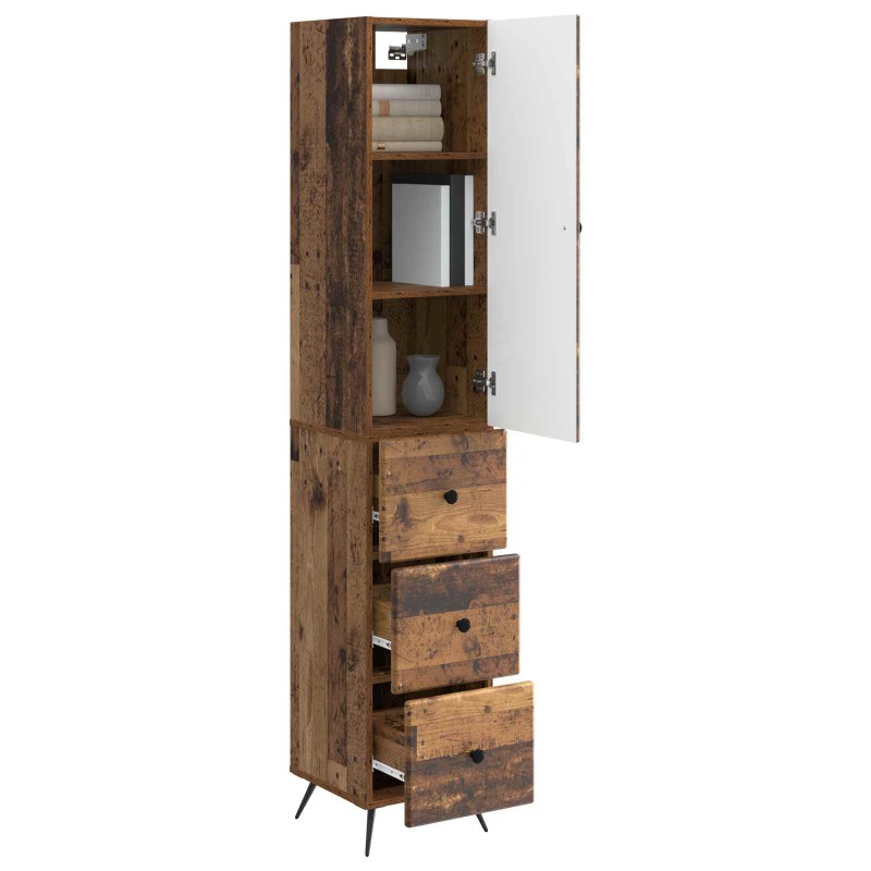 vidaXL Σέτ Ντουλαπιών 2 τμχ. 34,5 x 34,5 x 90 εκ. Επεξεργασμένο Ξύλο