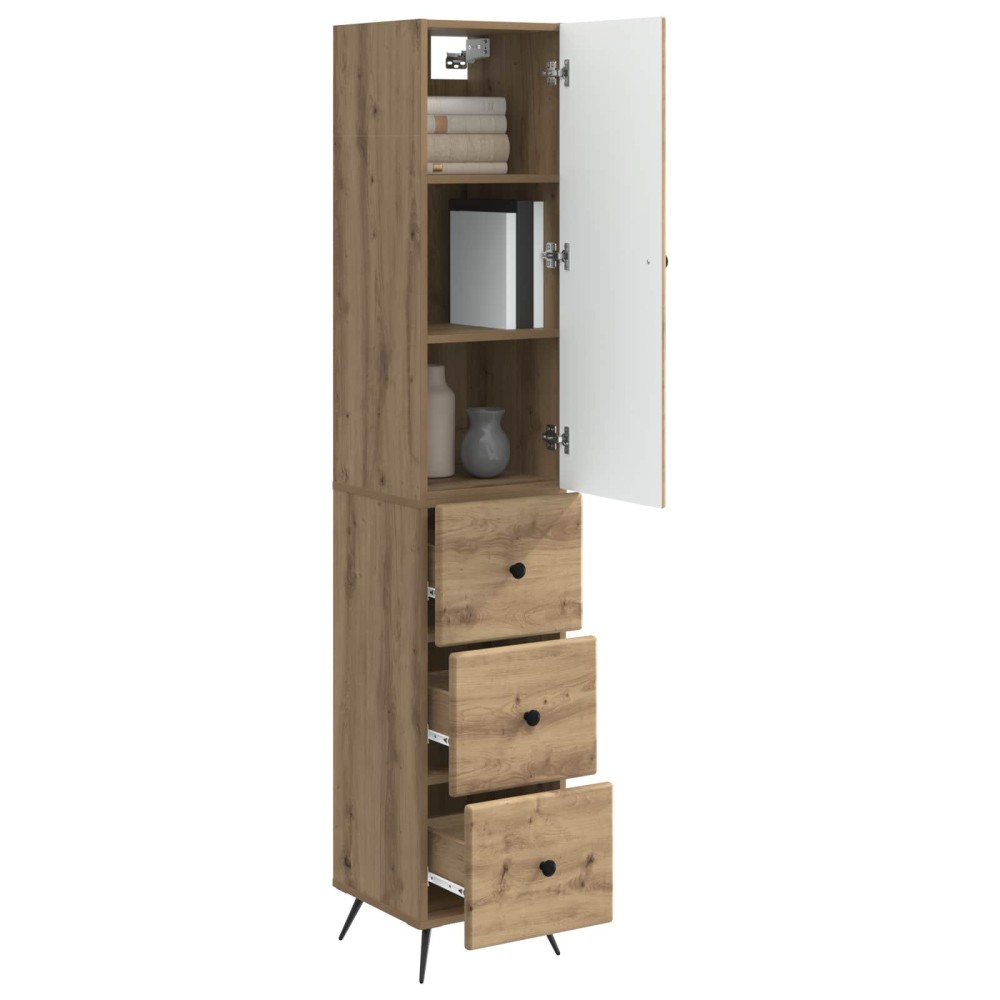 vidaXL Σέτ Ντουλαπιών 2 τμχ. 34,5 x 34,5 x 90 εκ. Επεξεργασμένο Ξύλο