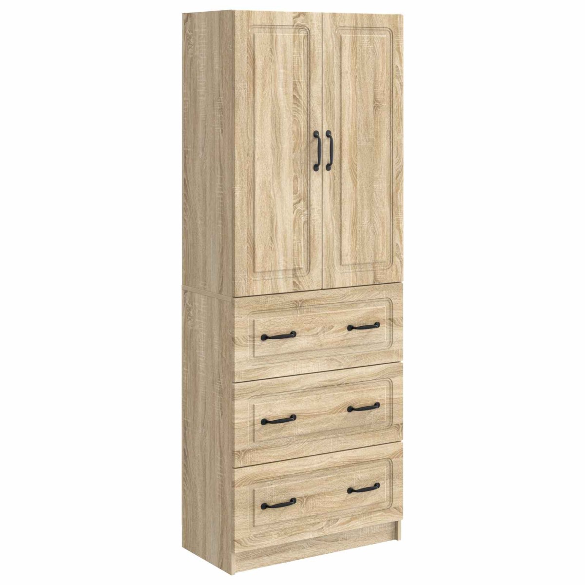 vidaXL Σέτ Ντουλαπιών 2 τμχ. 66 x 34,5 x 87 εκ. Επεξεργασμένο Ξύλο