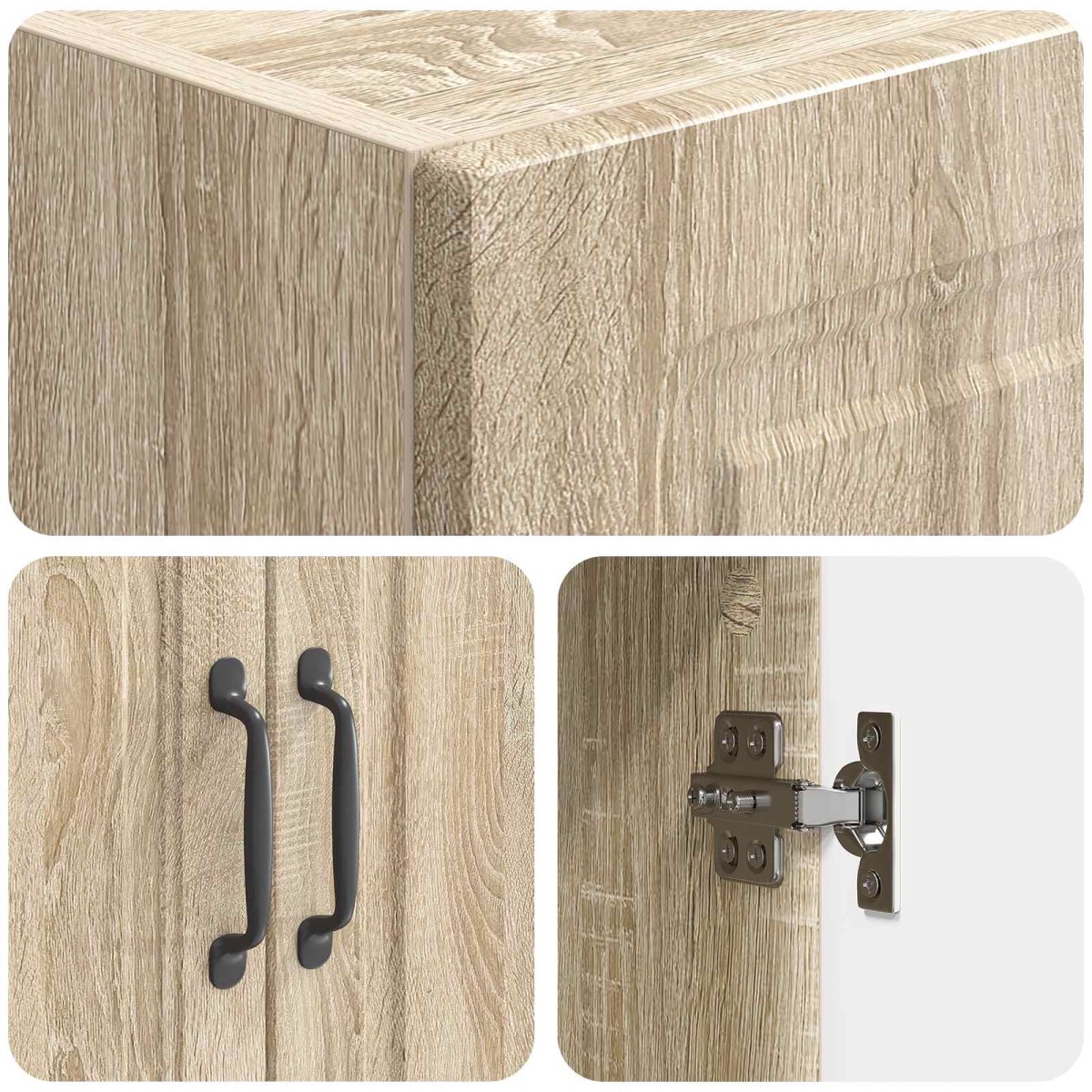 vidaXL Σέτ Ντουλαπιών 2 τμχ. 66 x 34,5 x 87 εκ. Επεξεργασμένο Ξύλο
