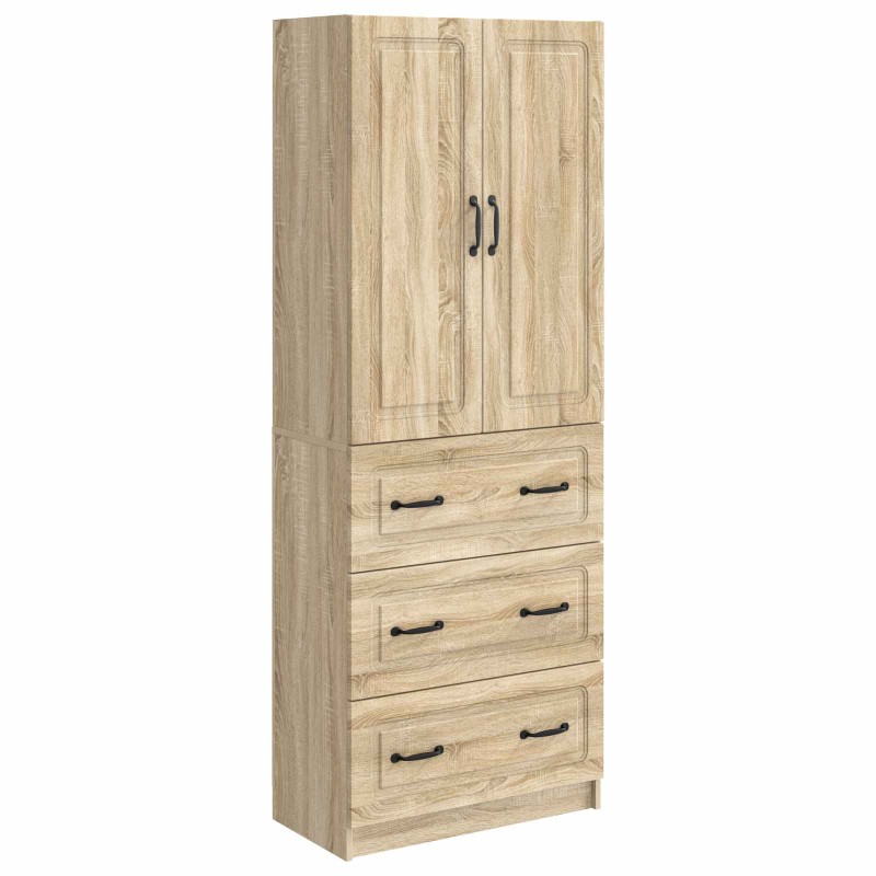 vidaXL Σέτ Ντουλαπιών 2 τμχ. 66 x 34,5 x 87 εκ. Επεξεργασμένο Ξύλο
