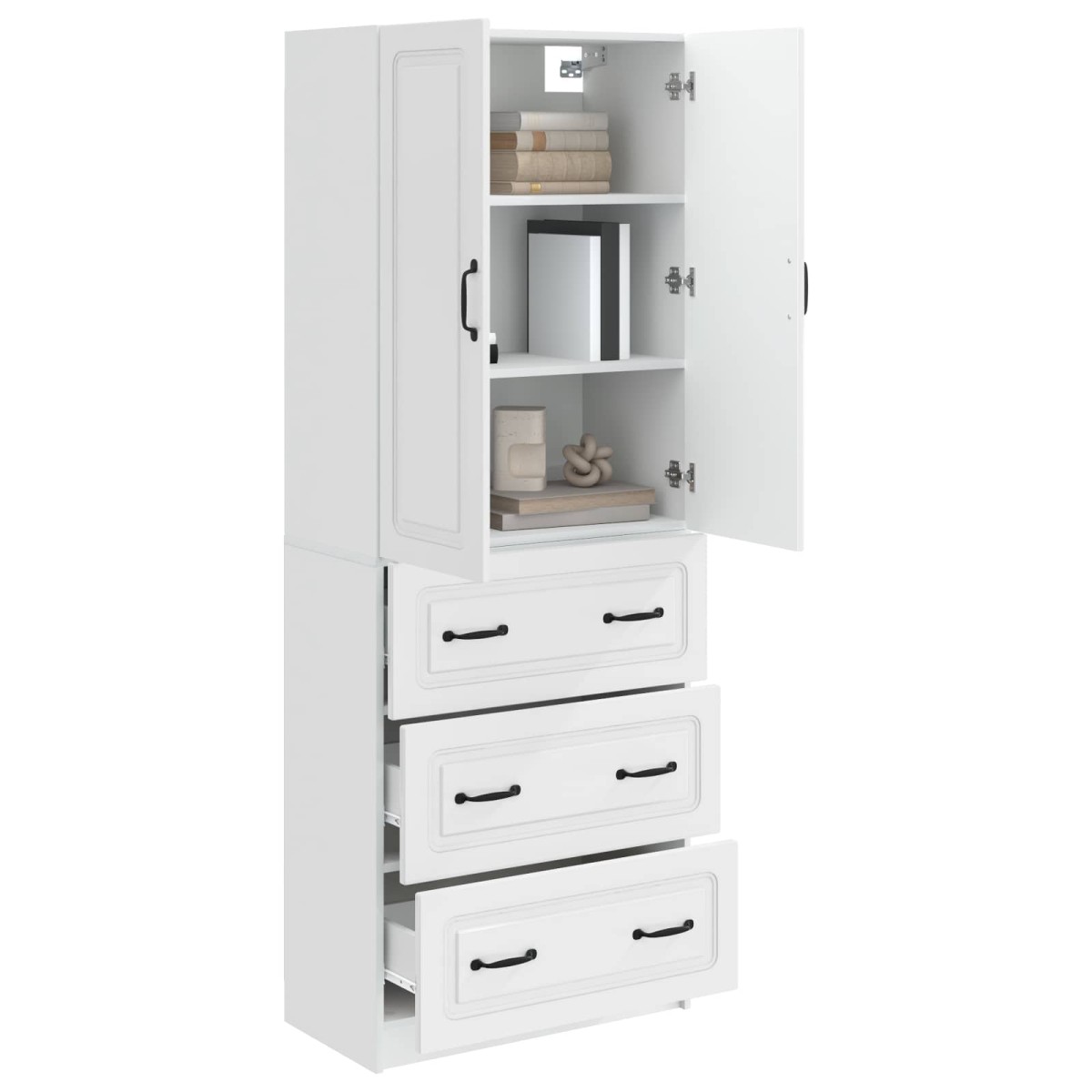 vidaXL Σέτ Ντουλαπιών 2 τμχ. 66 x 34,5 x 87 εκ. Επεξεργασμένο Ξύλο