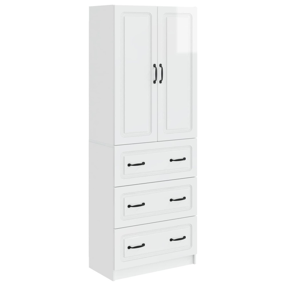 vidaXL Σέτ Ντουλαπιών 2 τμχ. 66 x 34,5 x 87 εκ. Επεξεργασμένο Ξύλο