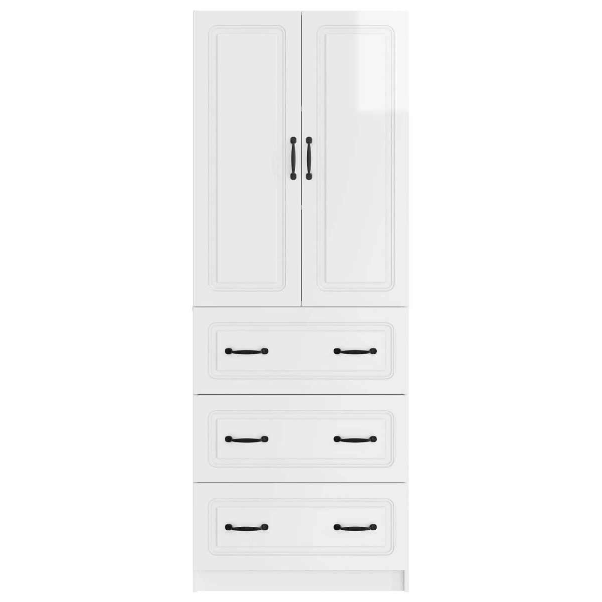 vidaXL Σέτ Ντουλαπιών 2 τμχ. 66 x 34,5 x 87 εκ. Επεξεργασμένο Ξύλο