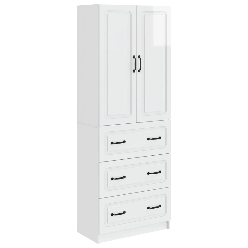 vidaXL Σέτ Ντουλαπιών 2 τμχ. 66 x 34,5 x 87 εκ. Επεξεργασμένο Ξύλο