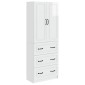 vidaXL Σέτ Ντουλαπιών 2 τμχ. 66 x 34,5 x 87 εκ. Επεξεργασμένο Ξύλο