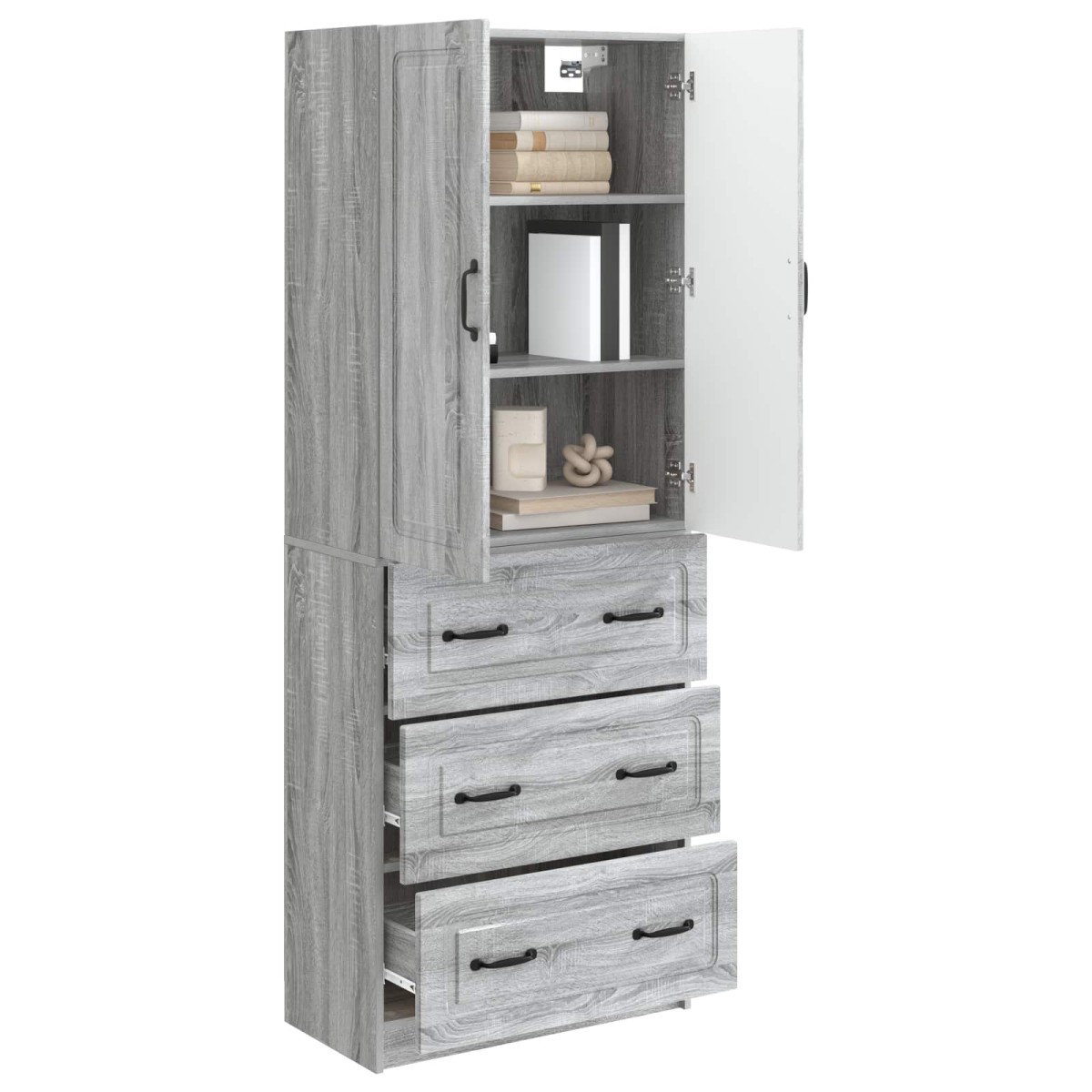 vidaXL Σέτ Ντουλαπιών 2 τμχ. 66 x 34,5 x 87 εκ. Επεξεργασμένο Ξύλο