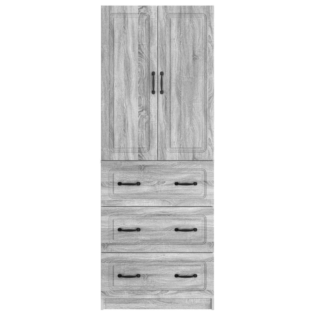 vidaXL Σέτ Ντουλαπιών 2 τμχ. 66 x 34,5 x 87 εκ. Επεξεργασμένο Ξύλο