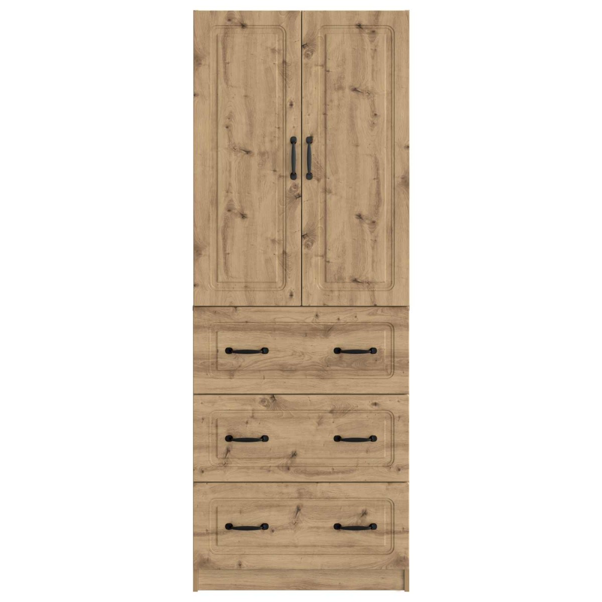 vidaXL Σέτ Ντουλαπιών 2 τμχ. 66 x 34,5 x 87 εκ. Επεξεργασμένο Ξύλο
