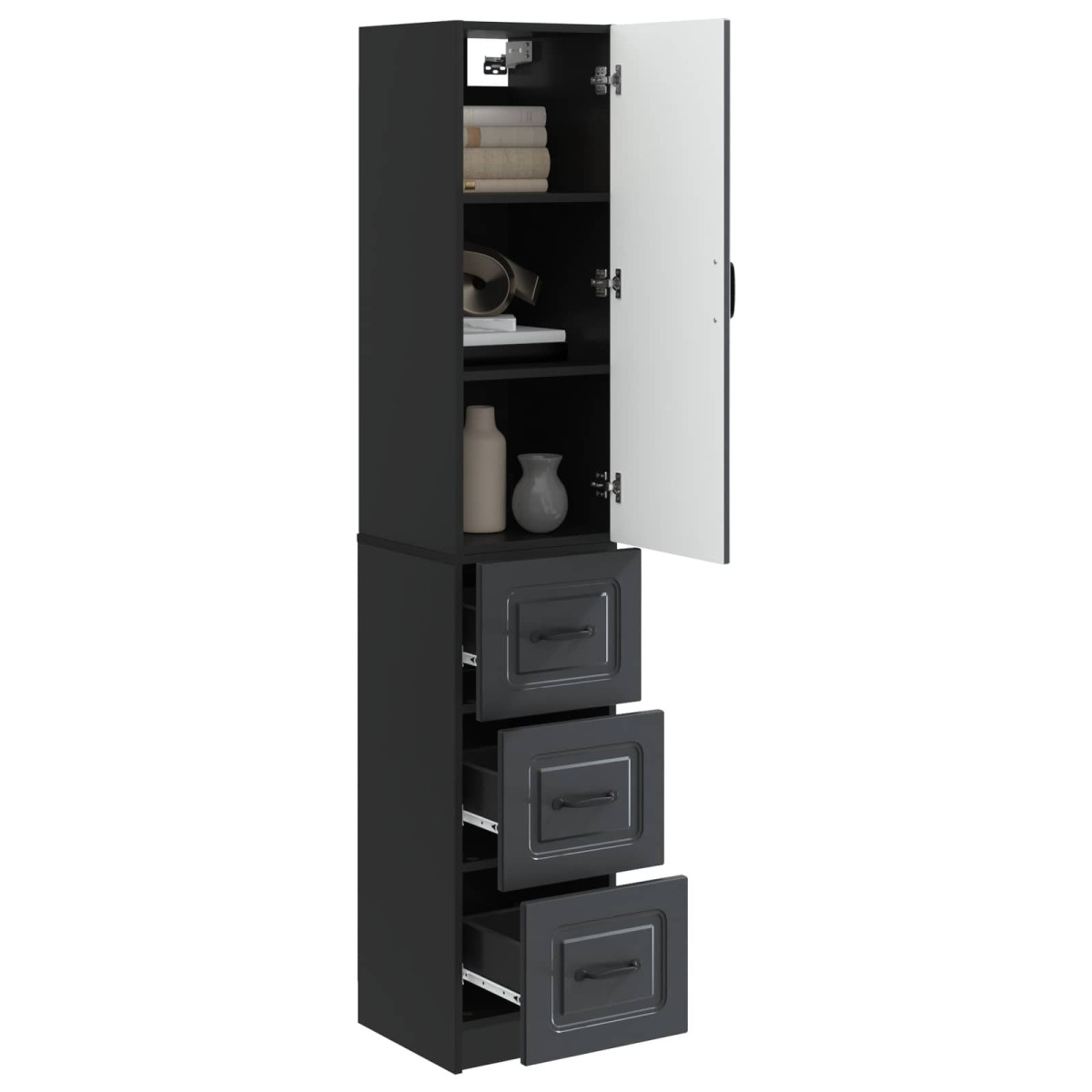 vidaXL Σέτ Ντουλαπιών 2 τμχ. 33 x 34,5 x 87 εκ. Επεξεργασμένο Ξύλο