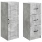 vidaXL Σέτ Ντουλαπιών 2 τμχ. 33 x 34,5 x 87 εκ. Επεξεργασμένο Ξύλο