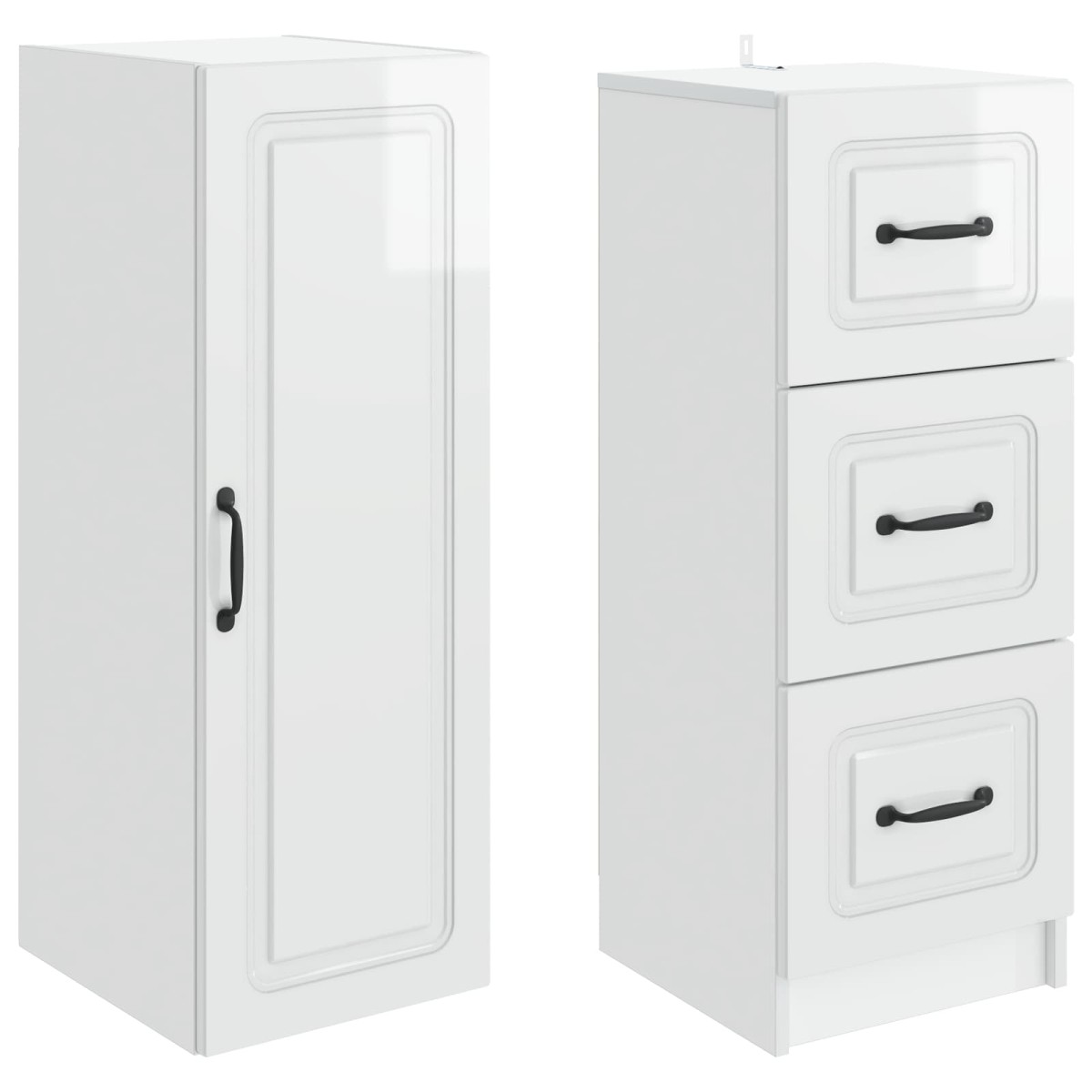 vidaXL Σέτ Ντουλαπιών 2 τμχ. 33 x 34,5 x 87 εκ. Επεξεργασμένο Ξύλο
