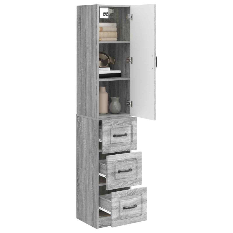 vidaXL Σέτ Ντουλαπιών 2 τμχ. 33 x 34,5 x 87 εκ. Επεξεργασμένο Ξύλο