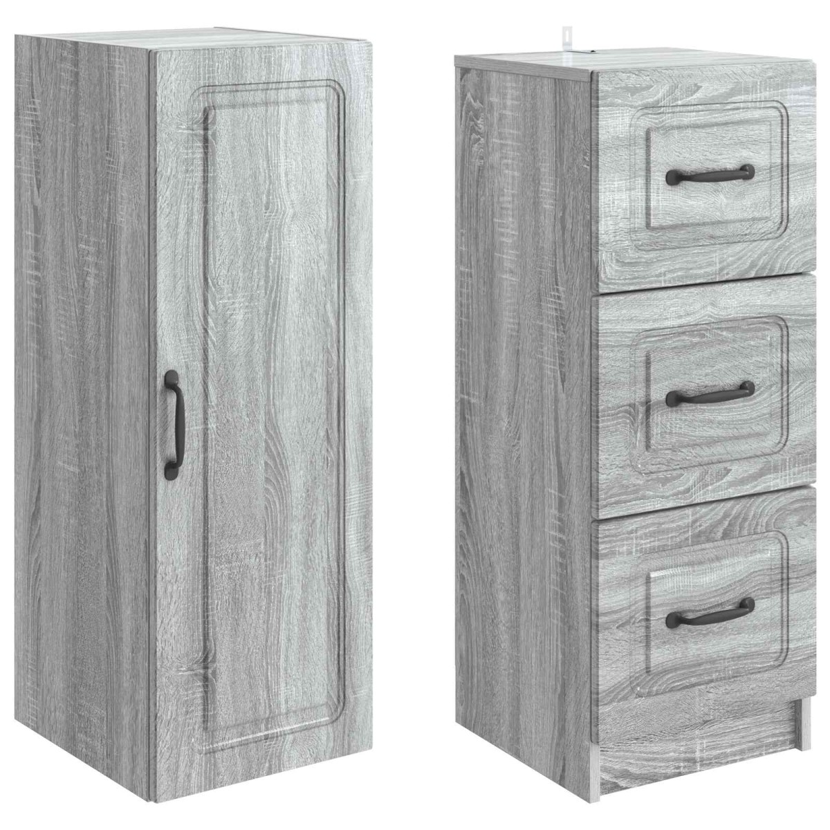 vidaXL Σέτ Ντουλαπιών 2 τμχ. 33 x 34,5 x 87 εκ. Επεξεργασμένο Ξύλο