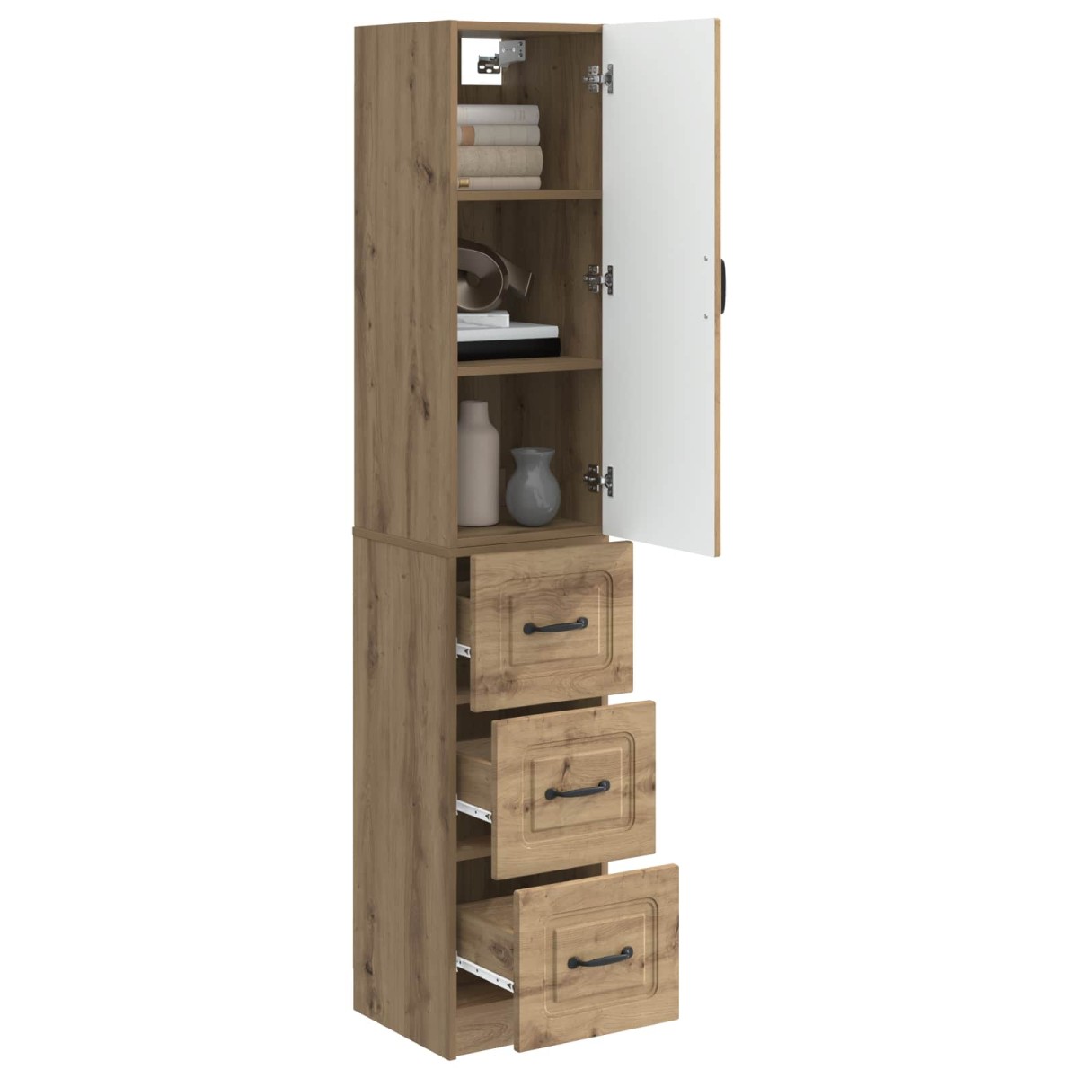 vidaXL Σέτ Ντουλαπιών 2 τμχ. 33 x 34,5 x 87 εκ. Επεξεργασμένο Ξύλο