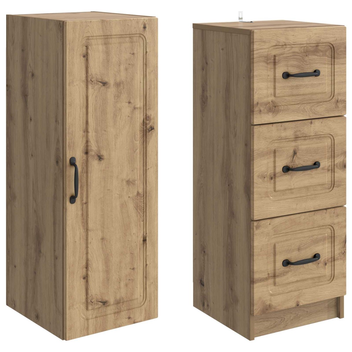vidaXL Σέτ Ντουλαπιών 2 τμχ. 33 x 34,5 x 87 εκ. Επεξεργασμένο Ξύλο