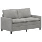 vidaXL Σετ Καναπέ 2 τμχ. Ανοιχτό γκρι Βελούδο