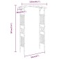vidaXL Πέργκολα / Αψίδα 118 x 40 x 187 εκ. από Μπαμπού