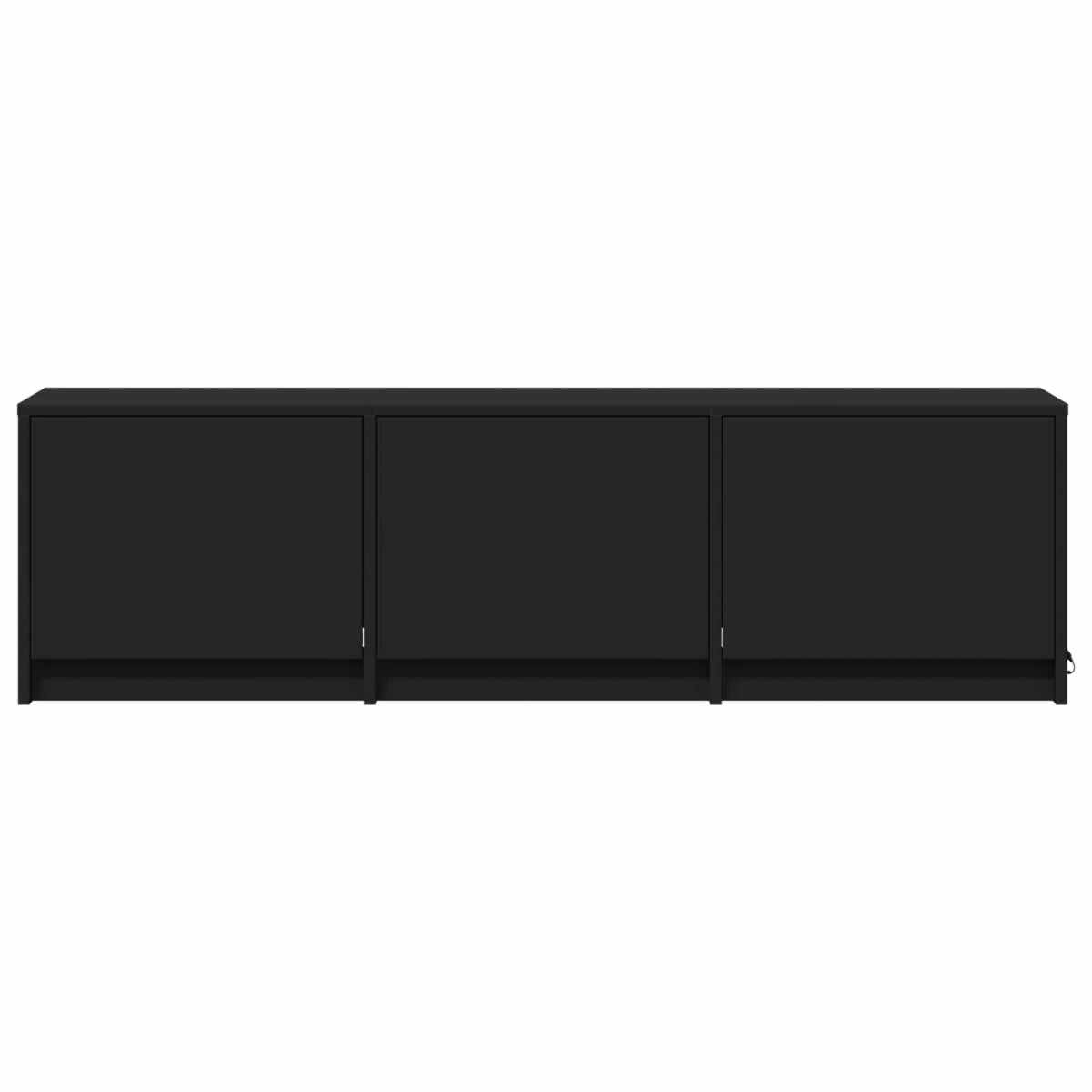 vidaXL Τηλεοπτική βιβλιοθήκη με LED 140 x 34 x 40 εκ Μαύρο